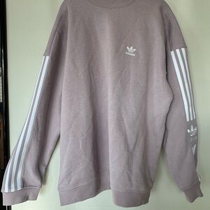 Adidas Men's Lavender Crewneck Sweater